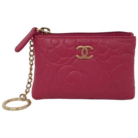 chanel camellia key pouch with gold ball|Small leather goods — Fashion .